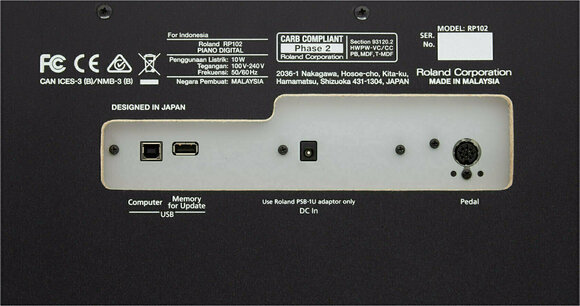 Pian digital Roland RP-102 Negru Pian digital - 8