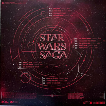 Грамофонна плоча The City Of Prague Philharmonic Orchestra - Star Wars Saga (Deluxe Edition) (Transparent Red Coloured) (2LP) - 3