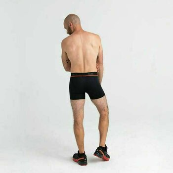 Fitness Underwear SAXX Kinetic Boxer Brief Black/Vermillion 2XL Fitness Underwear - 4