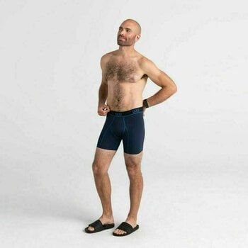 Fitness Underwear SAXX Kinetic Boxer Brief Navy/City Blue M Fitness Underwear - 3