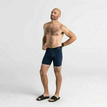 Fitness Underwear SAXX Kinetic Boxer Brief Navy/City Blue XL Fitness Underwear - 3