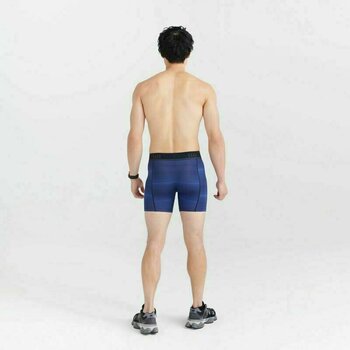 Ropa interior deportiva SAXX Kinetic Boxer Brief Variegated Stripe/Blue XL Ropa interior deportiva - 4