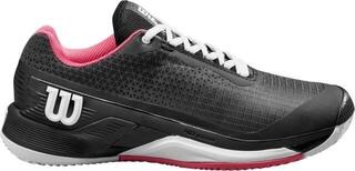 Pantofi de tenis pentru femei Wilson Rush Pro 4.0 Clay Womens Tennis Shoe Black/Hot Pink/White - 1