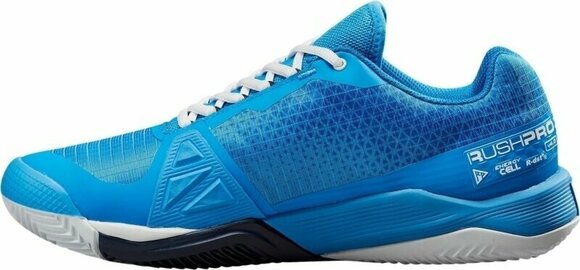 Zapatillas Tenis de Hombre Wilson Rush Pro 4.0 Clay Mens Tennis Shoe French Blue/White/Navy Blazer 41 1/3 Zapatillas Tenis de Hombre - 3