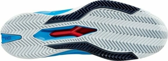 Zapatillas Tenis de Hombre Wilson Rush Pro 4.0 Clay Mens Tennis Shoe French Blue/White/Navy Blazer 42 2/3 Zapatillas Tenis de Hombre - 5