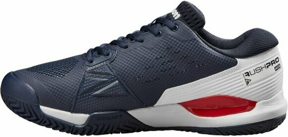 Chaussures de tennis pour hommes Wilson Rush Pro Ace Mens Tennis Shoe Navy Blaze/White/Red 42 2/3 Chaussures de tennis pour hommes - 3