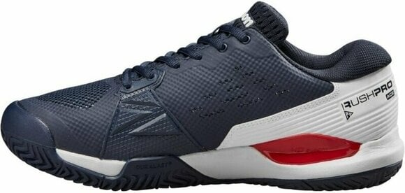 Chaussures de tennis pour hommes Wilson Rush Pro Ace Mens Tennis Shoe Navy Blaze/White/Red 45 1/3 Chaussures de tennis pour hommes - 3