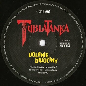 LP deska Tublatanka - Volanie divočiny (Remastered) (LP) - 2