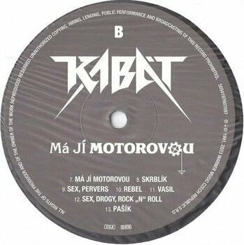 Vinyylilevy Kabát - Má jí motorovou (Reissue) (LP) - 3