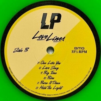Schallplatte LP (Artist) - Love Lines (Neon Green Coloured) (LP) - 3