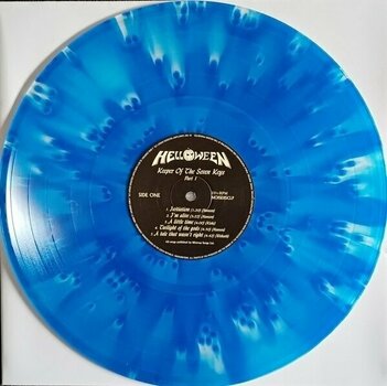 Disque vinyle Helloween - Keeper Of The Seven Keys (Part I) (Blue Splatter Coloured) (Reissue) (LP) - 2