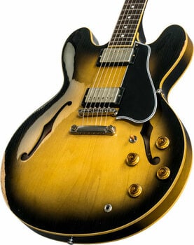 Polu-akustična gitara Gibson Heavy Aged ES-335 Argentine Gray - 4