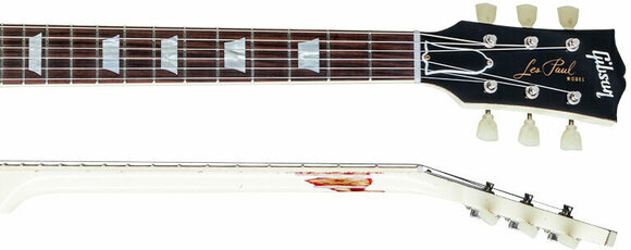 Chitară electrică Gibson Les Paul Standard ''Painted-Over'' Classic White over Cherry Sunburst - 3