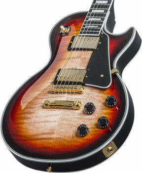 Elektriska gitarrer Gibson Les Paul Custom Figured Top Sedona Sunrise - 4
