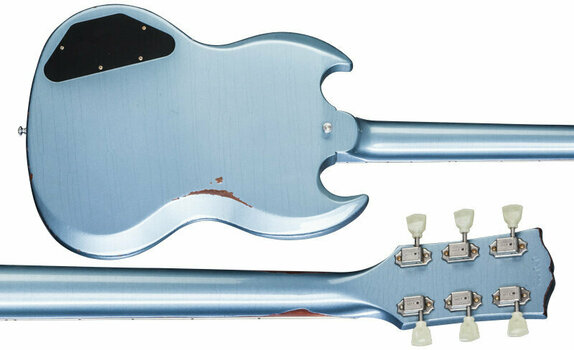 Električna gitara Gibson Heavy Aged SG Standard Antique Pelham Blue - 4
