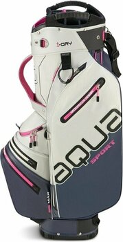 Golftaske Big Max Aqua Sport 4 Off White/Steel Blue/Fuchsia Golftaske - 2