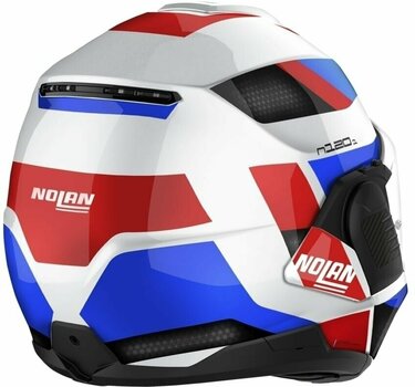 Helmet Nolan N120-1 Subway N-Com Metal White Blue/Red/Black XS Helmet - 5