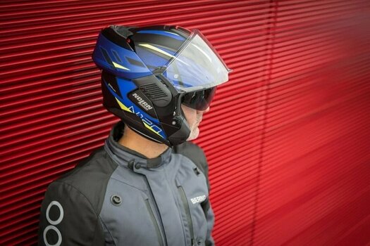 Helmet Nolan N120-1 Subway N-Com Metal White Blue/Red/Black XS Helmet - 38