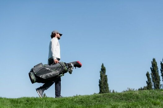 Golf Bag Big Max Terra Sport Charcoal/Black/Lime Golf Bag - 12