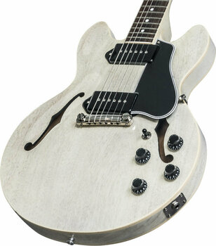 Halvakustisk gitarr Gibson CS-336 Mahogany TV White - 4