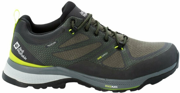 Mens Outdoor Shoes Jack Wolfskin Force Striker Texapore Low M Lime/Dark Green 41 Mens Outdoor Shoes - 2