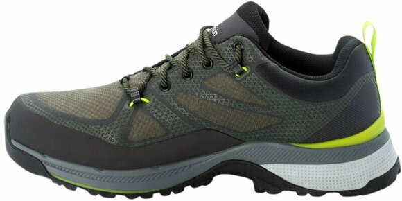 Mens Outdoor Shoes Jack Wolfskin Force Striker Texapore Low M Lime/Dark Green 41 Mens Outdoor Shoes - 3