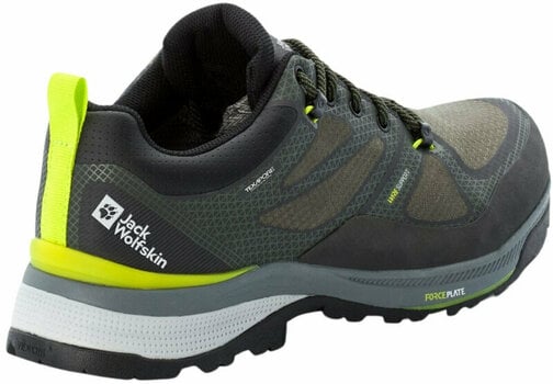 Mens Outdoor Shoes Jack Wolfskin Force Striker Texapore Low M Lime/Dark Green 41 Mens Outdoor Shoes - 4