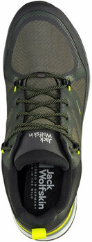 Mens Outdoor Shoes Jack Wolfskin Force Striker Texapore Low M Lime/Dark Green 41 Mens Outdoor Shoes - 5