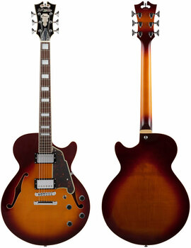 Guitare semi-acoustique D'Angelico Premier SS Kurt Rosenwinkel Honey Burst - 2