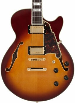 Semi-akoestische gitaar D'Angelico Deluxe SS Kurt Rosenwinkel Signature Honey Burst - 3