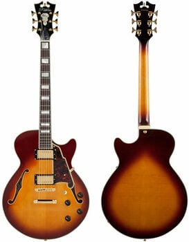 Semiakustická kytara D'Angelico Deluxe SS Kurt Rosenwinkel Signature Honey Burst - 6