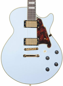 Semiakustická kytara D'Angelico Deluxe SS Stop-bar Matte Powder Blue - 5