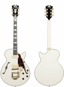 Semi-akoestische gitaar D'Angelico Excel SS Shoreline Vintage White - 5
