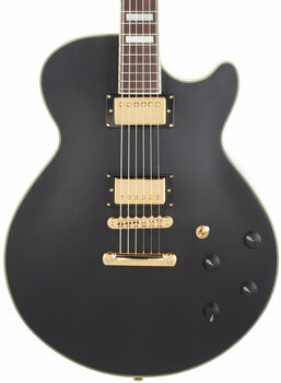 Guitare semi-acoustique D'Angelico Deluxe SS Stop-bar Matte Midnight - 2
