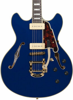 Halvakustisk gitarr D'Angelico Excel DC Shoreline (with Bigsby) Ocean Blue - 6