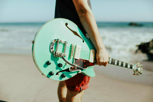 Halvakustisk gitarr D'Angelico Excel SS Shoreline Surf Green - 3