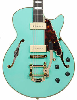 Semi-Acoustic Guitar D'Angelico Excel SS Shoreline Surf Green - 5