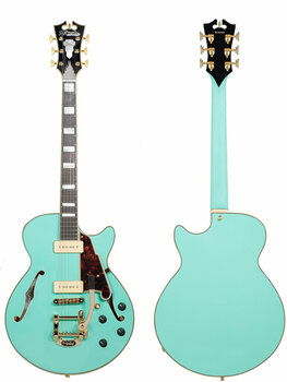 Semi-Acoustic Guitar D'Angelico Excel SS Shoreline Surf Green - 6