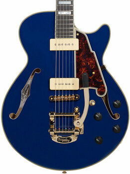 Halvakustisk gitarr D'Angelico Excel SS Shoreline (with Bigsby) Ocean Blue - 4