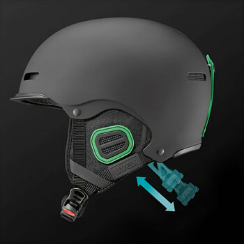 Lyžařská helma UVEX Wanted Visor Pro V Black Mat 54-58 cm Lyžařská helma - 6