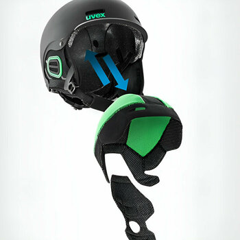 Lyžařská helma UVEX Wanted Visor Pro V Black Mat 54-58 cm Lyžařská helma - 7