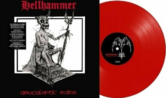 Vinyl Record Hellhammer - Apocalyptic Raids (Red Coloured) (LP) - 2