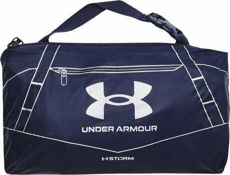 Lifestyle nahrbtnik / Torba Under Armour UA Hustle 5.0 Packable XS Duffle Midnight Navy/Metallic Silver 25 L Sport Bag - 3
