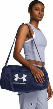 Lifestyle Backpack / Bag Under Armour UA Hustle 5.0 Packable XS Duffle Midnight Navy/Metallic Silver 25 L Sport Bag - 8