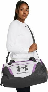 Lifestyle Backpack / Bag Under Armour UA Undeniable 5.0 Small Duffle Bag Halo Gray/Provence Purple/Castlerock 40 L Sport Bag - 8