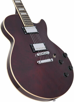 Halvakustisk gitarr D'Angelico Premier SS Stop-bar Trans Wine - 4