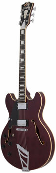 Halvakustisk guitar D'Angelico Premier DC Stairstep Trans Wine - 3