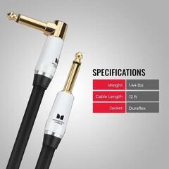 Kabel instrumentalny Monster Cable Prolink Studio Pro 2000 3,65 m Prosty - Kątowy Kabel instrumentalny - 5