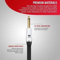 Nástrojový kabel Monster Cable Prolink Studio Pro 2000 3,65 m Rovný - Rovný Nástrojový kabel - 1