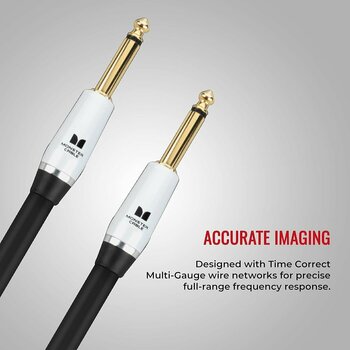 Instrument Cable Monster Cable Prolink Studio Pro 2000 Black-White Straight - Straight - 4